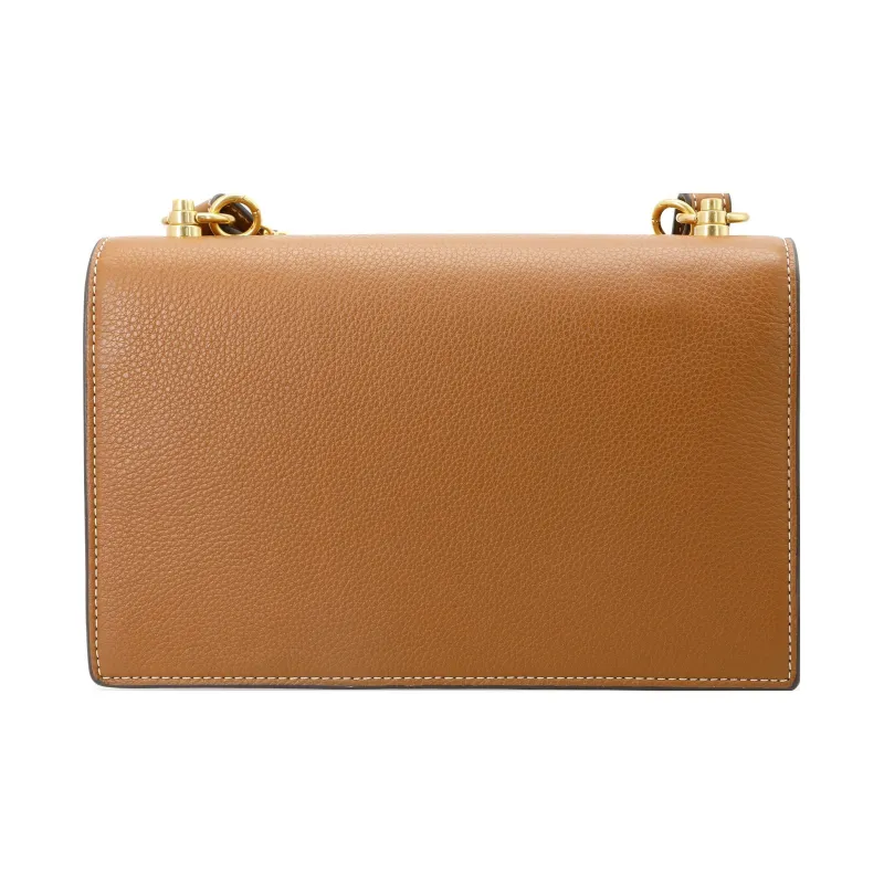 TORY BURCH Miller Grained Calfskin Trunk Bag Handbag Crossbody Bag Shoulder Bag Women's Brown-3