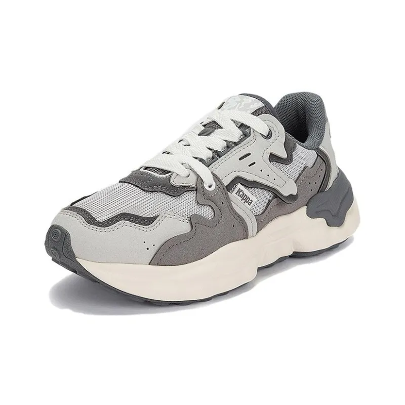 Kappa Cushioned Slip Resistant Low Top Chunky Sneakers Unisex Gray-2
