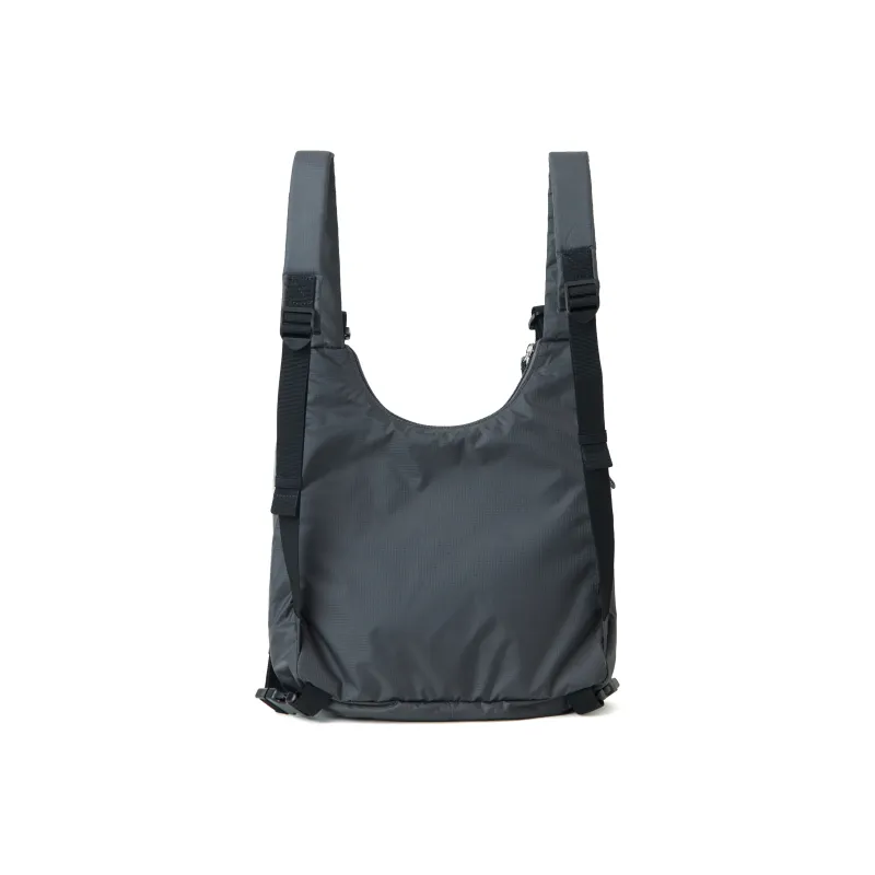 Crying Center Fabric Backpack Regular Unisex Black Gray-1