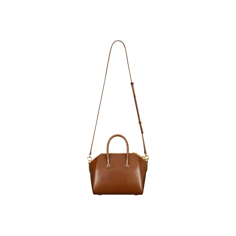GIVENCHY Antigona Cow Leather Shoulder Bag Crossbody Bag Handbag Mini Women's Walnut Brown-2