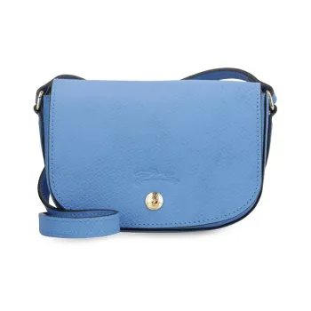 LONGCHAMP Logo Debossed Foldover Top Crossbody Bag