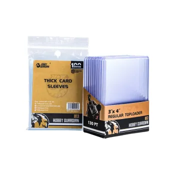 HobbyGuardian 130PT Basic Card Holder And Card Sleeve Collection Set Card Accessories 1 Set