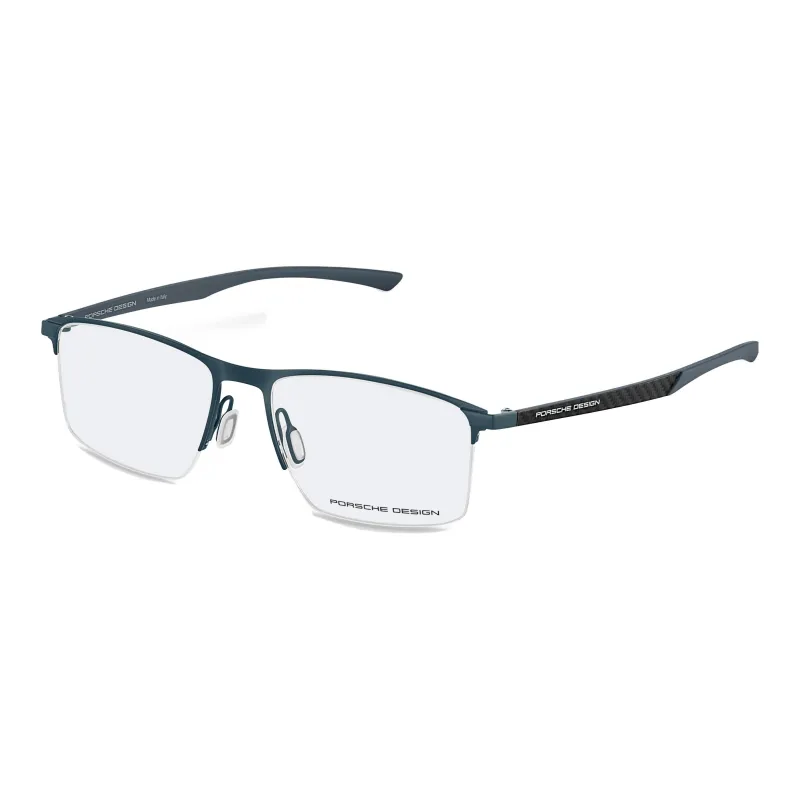 PORSCHE DESIGN Stainless Steel Carbon Fiber Rubber Square Eyeglass Frames Unisex-0