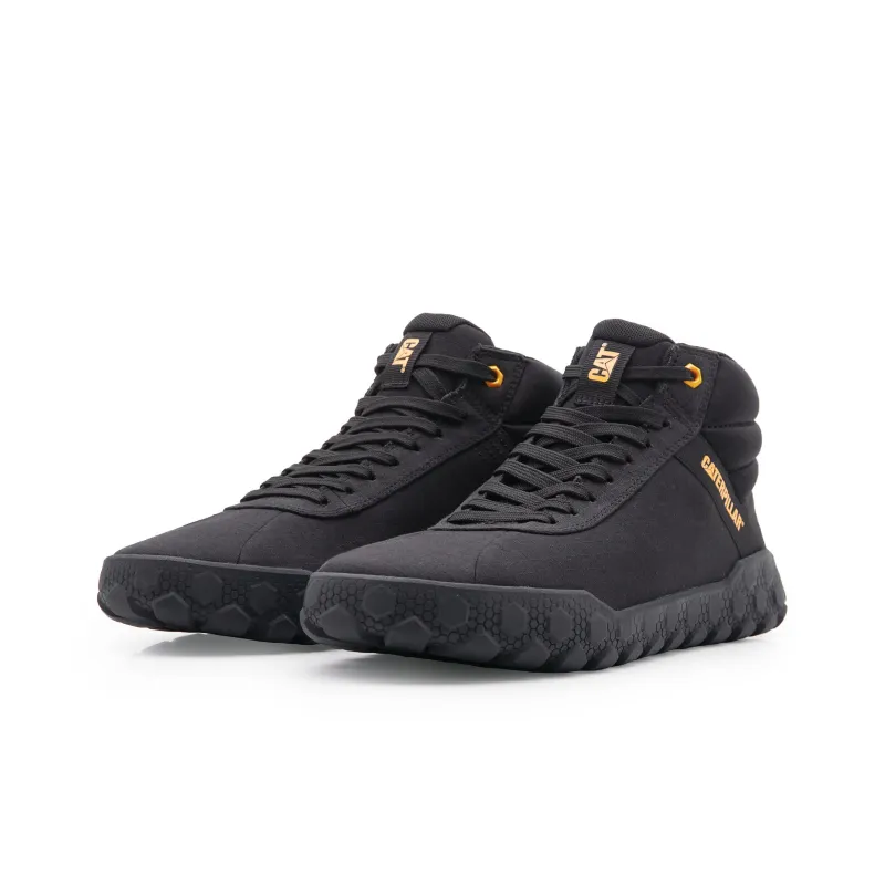 CAT Hex + Mid Canvas CODE Lightweight High Top Outdoor Shoes Unisex Black-1