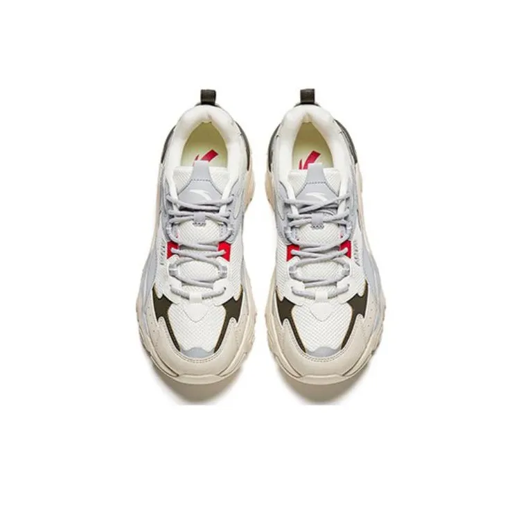 Anta Cushioned Slip-Resistant Low-Top Chunky Sneakers Women's White-3