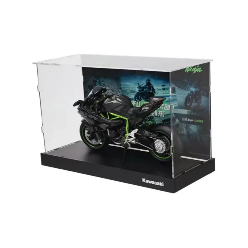 CARMCK 1 12 Motorcycle Hobby Model Shown Scenario Acrylic Base Acrylic Cover Kawasaki H2R Model Accessories-1