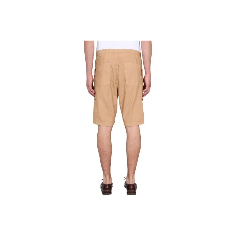 ASPESI Buttoned Straight Leg Cargo Shorts-1