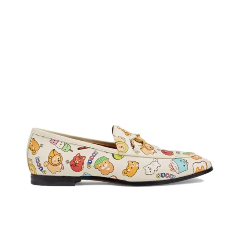 GUCCI Pikarar X GUCCI Women's Jordaan Loafer 'Animal Print' Women's-1