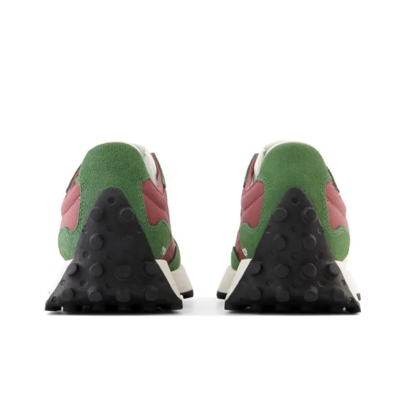 New Balance 327 Dark Green Red Women's-4