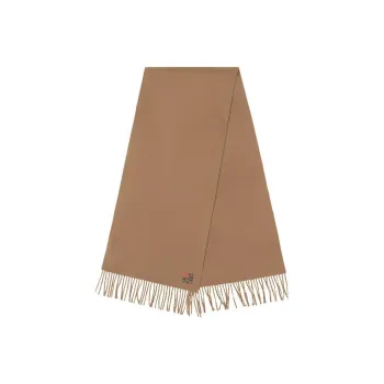 LOEWE Cashmere Knit Scarves Women's Camel