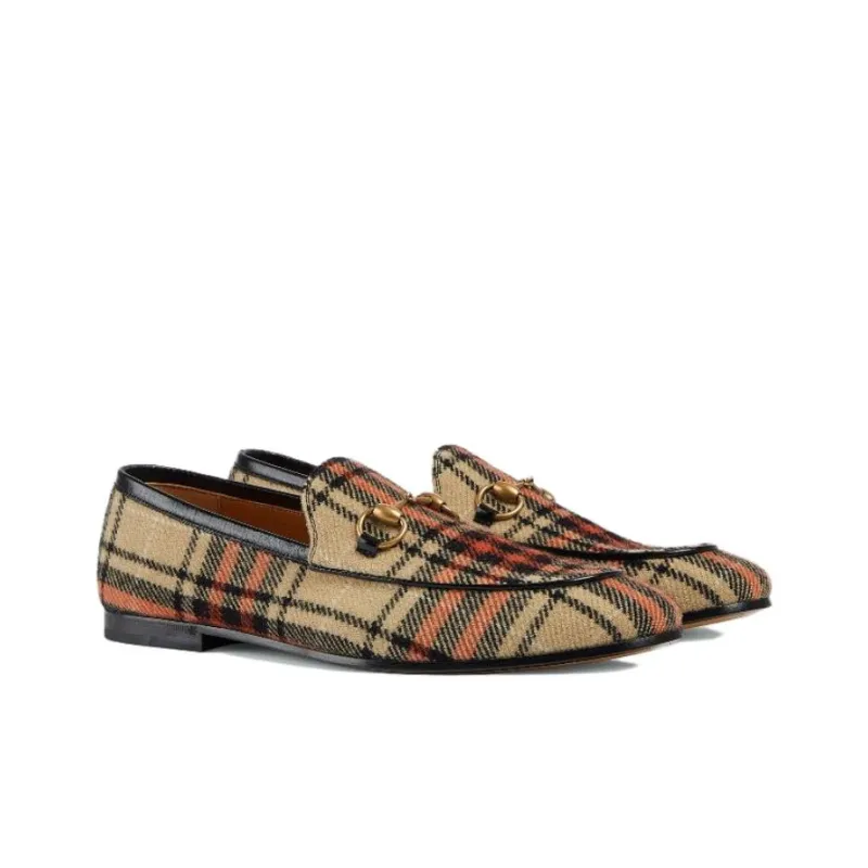 GUCCI Jordaan Loafer 'Tartan'-2