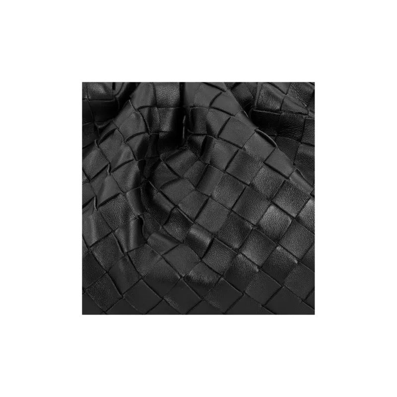 Bottega Veneta POUCH Cloud Bag Sheepskin Clutch Large Size Women's Black-5