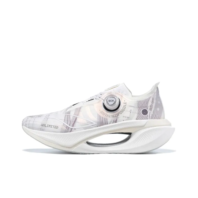 LiNing Jueying 2 Cushioned Slip Resistant Low Top GCU Running Shoes Unisex White-0