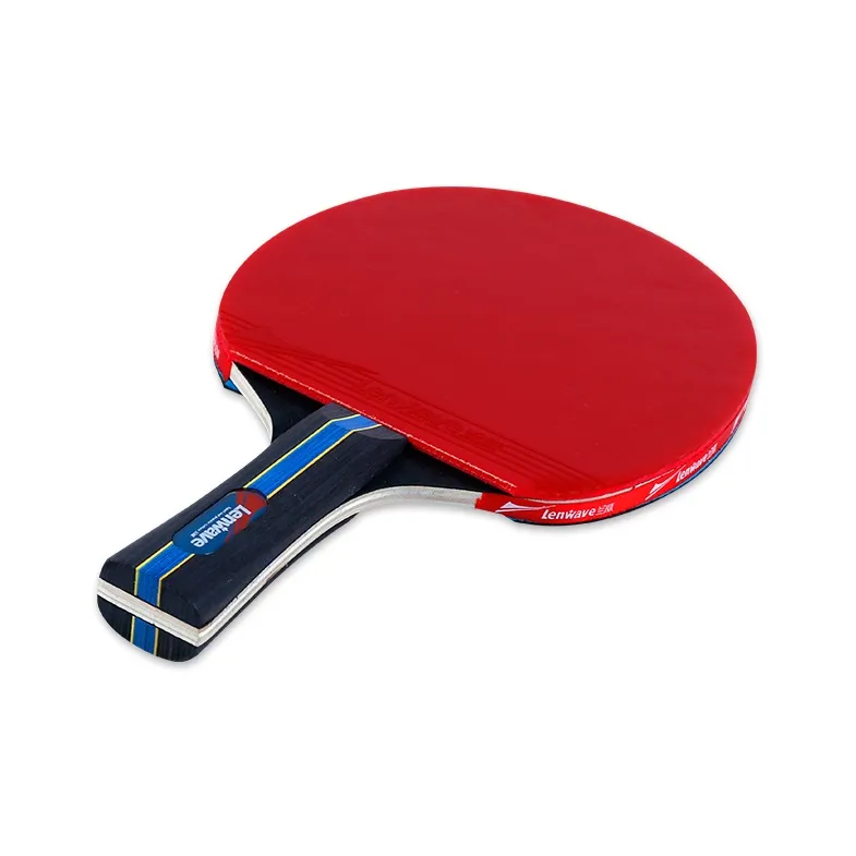 LENWAVE Ping Pong Paddles Unisex Wooden Rubber Sponge Red-3