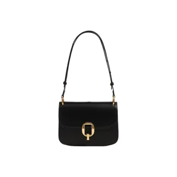 NOMK PU Tofu Bag Shoulder Bag Regular Women's White/Black