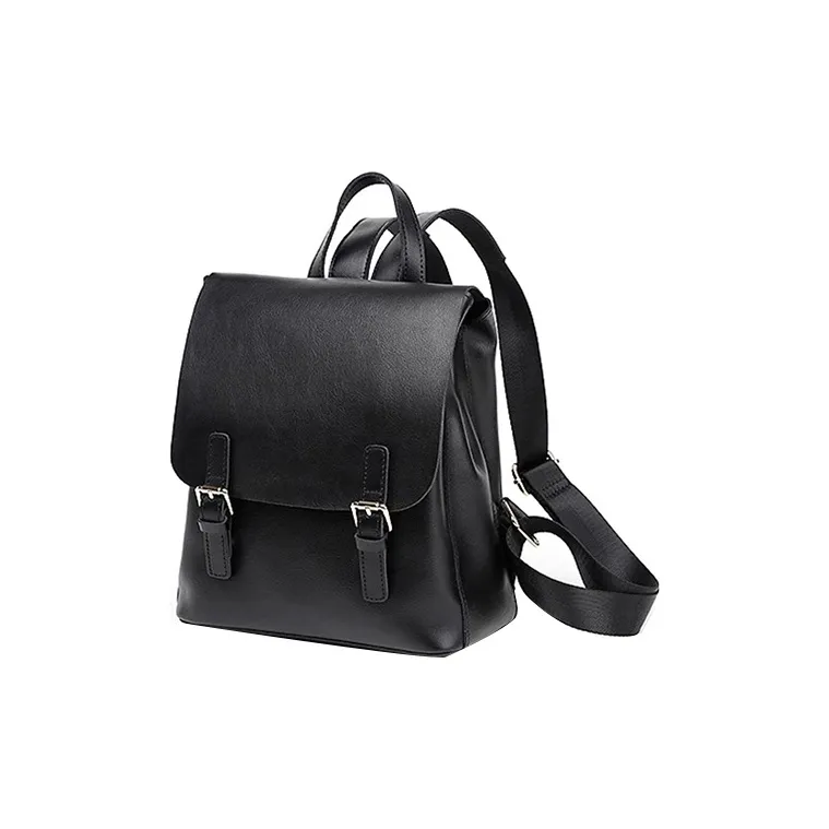 DAPHNE Cow Leather Backpack Regular Women's Black-1