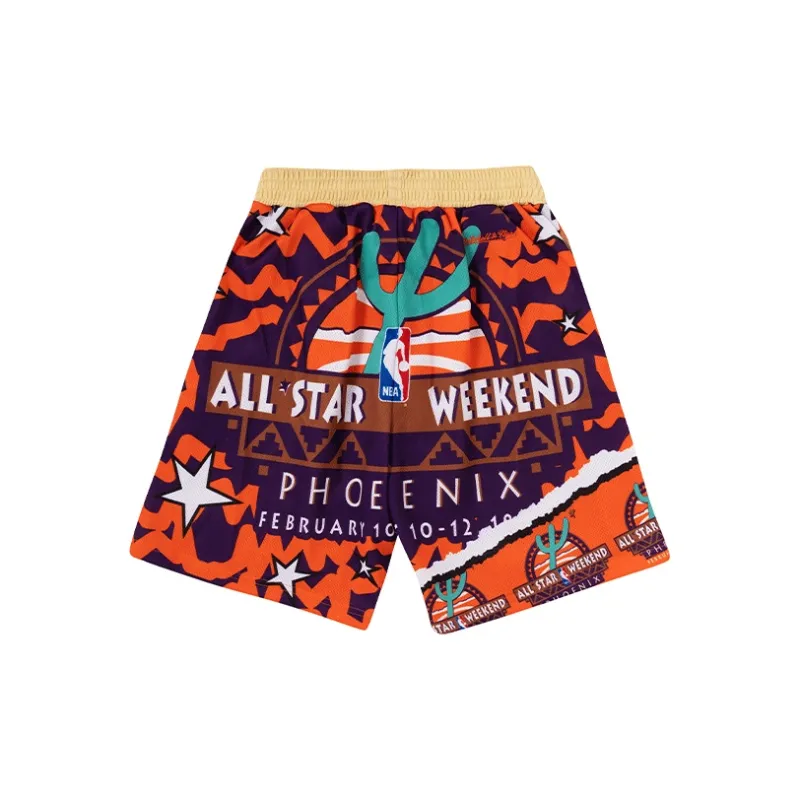Mitchell & Ness Basketball Shorts Men's Orange-1