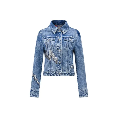 RARE Denim Jackets Women's Sky Blue