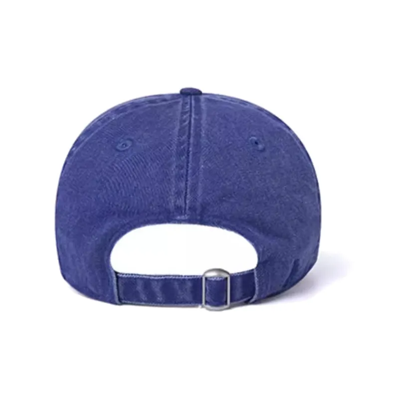 New Era Embroidered Letter Logo Decorated Baseball Cap Blue-3