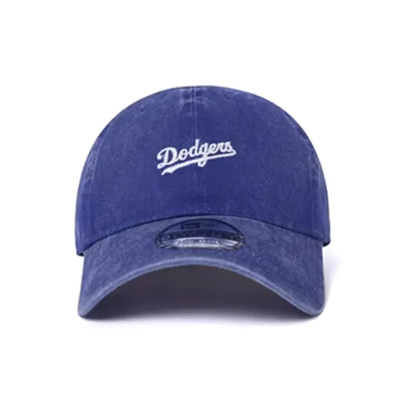New Era Embroidered Letter Logo Decorated Baseball Cap Blue-1