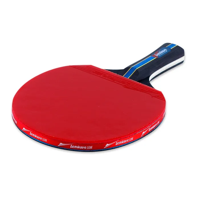 LENWAVE Ping Pong Paddles Unisex Wooden Rubber Sponge Red-1