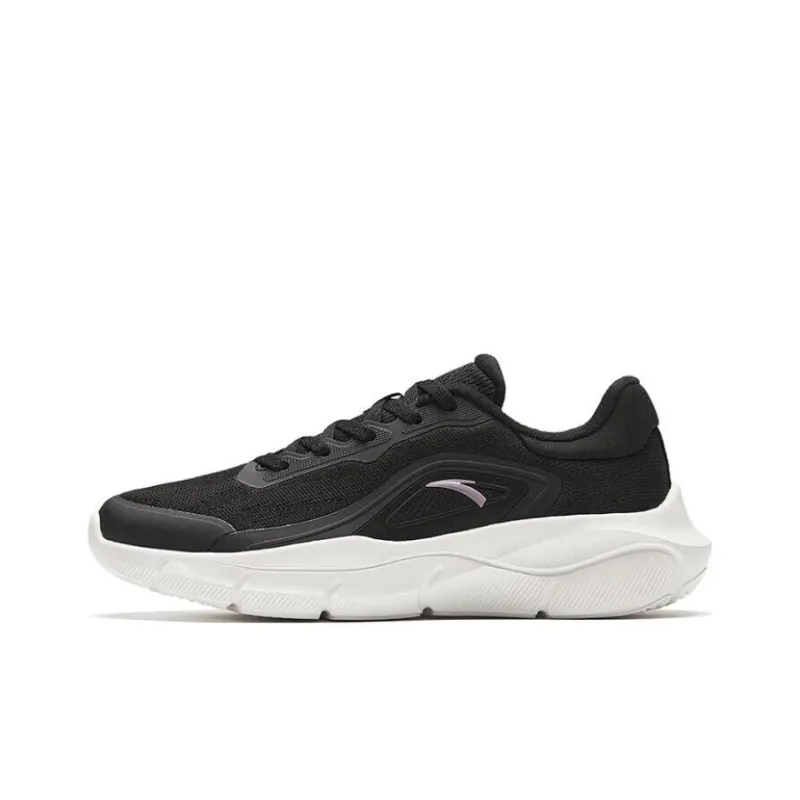 Anta Anti Slip Wear Resistant Low Top Running Shoes Women's Black-0