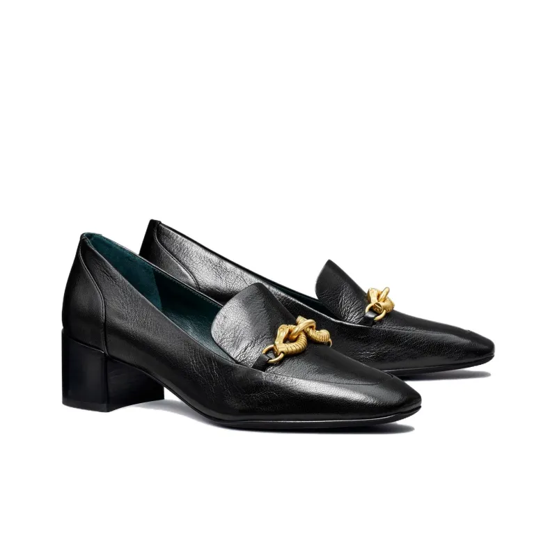 TORY BURCH Jessa Horse-motif Leather Loafers-2