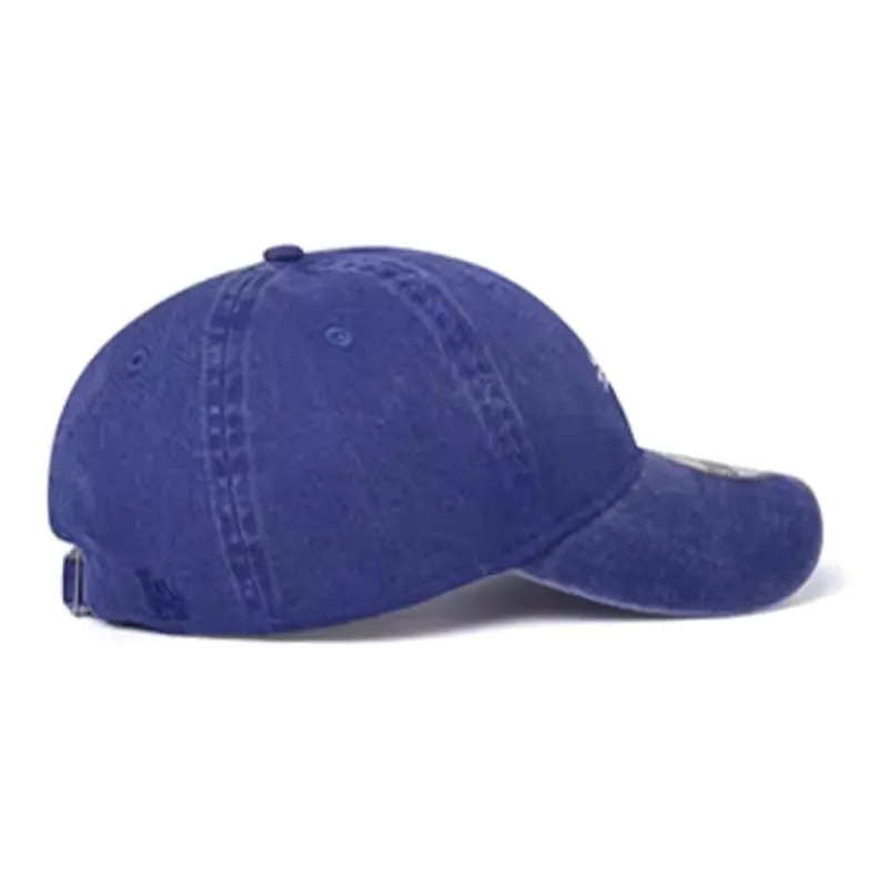 New Era Embroidered Letter Logo Decorated Baseball Cap Blue-2