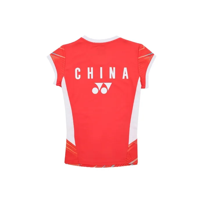 YONEX Regular T Shirt Women's Clear Bright Red-1