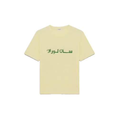 SAINT LAURENT T-Shirts Unisex Yellow