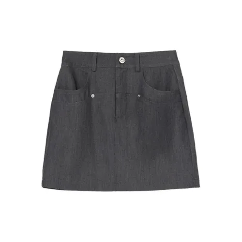 A head of Agua Casual Short Skirts Women's Dark Gray