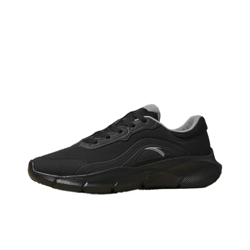 Anta Anti Slip Wear Resistant Low Top Badminton Shoes Men's Black-0