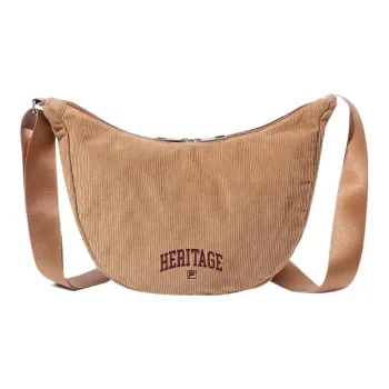 FILA Cotton Hobo Bag Crossbody Bag Shoulder Bag Women's Khaki