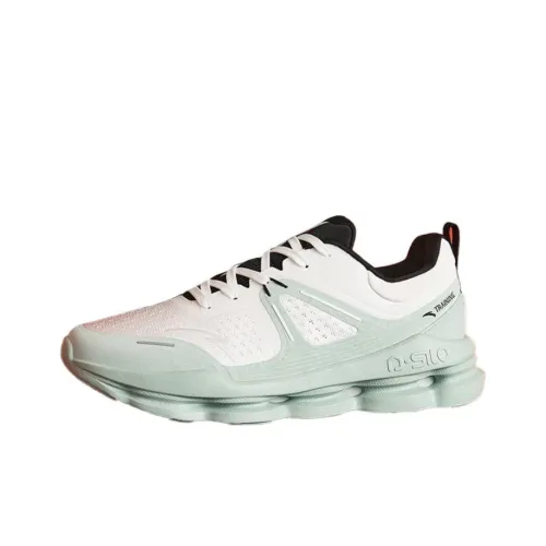 Anta Anti-Slip Wear-Resistant Low-Top Training Shoes Women's Recycled Gray Carbon Green Black