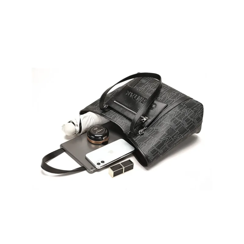 Omentar Synthetic Leather Tote Bag Shopping Bag Shoulder Bags Large Size Women's Multicolor-3