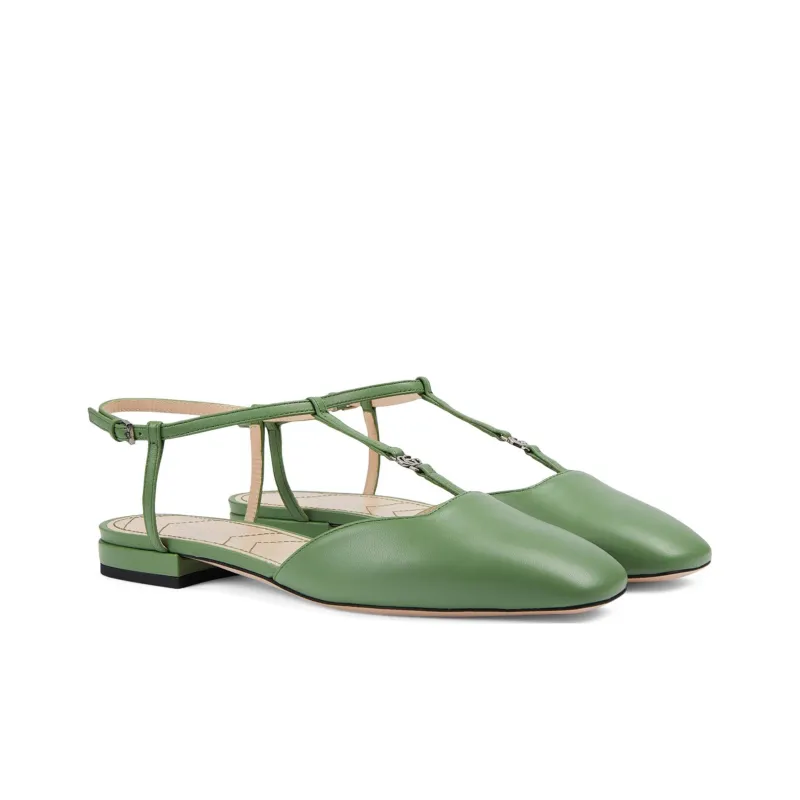 GUCCI Casual Single Shoes Women's Green-2