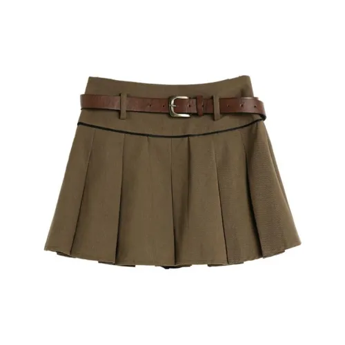 A head of Agua Casual Short Skirts Women's Dark Coffee