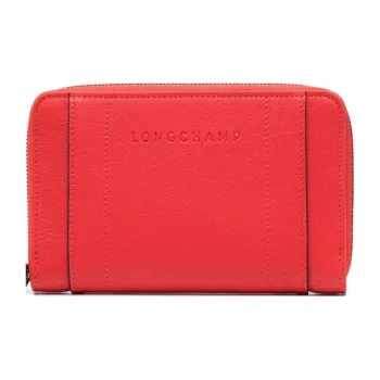 LONGCHAMP Calfskin Wallet Women's Bright Red