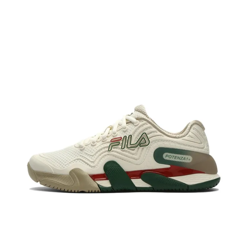 FILA POTENZA 1＋ Low Top Tennis Shoes Men's Beige-0