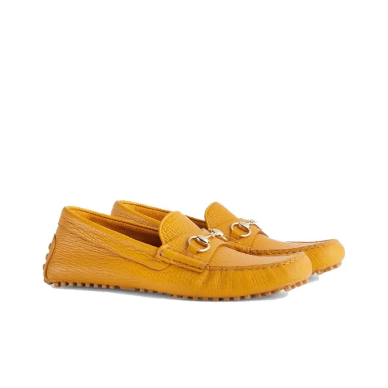 GUCCI Horsebit Casual Shoes Men's Yellow-1