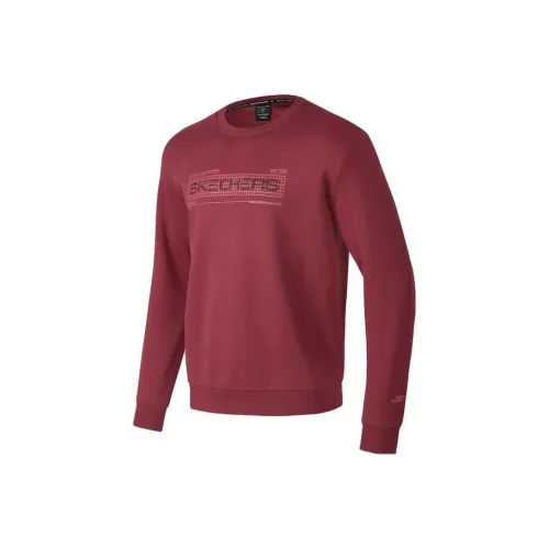 Skechers Sweatshirts Men Gemstone Red