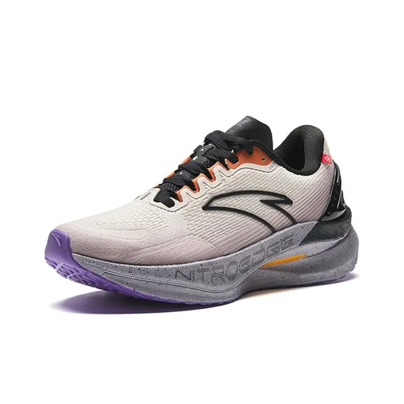 Anta Cushioning Breathable Low Top Running Shoes Women's Gray-2