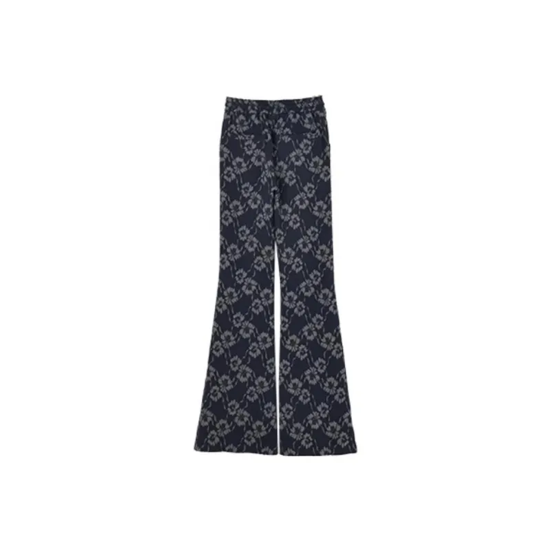 A head of Agua Casual Pants Women's Navy Blue-1