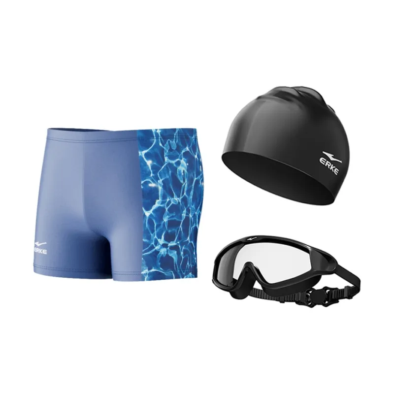 Erke Sports Life Collection Swimming Sets Polyester Polyamide Elastane Diving Men's Blue-5