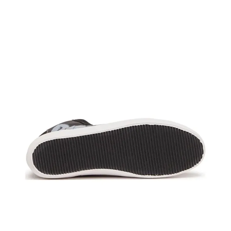 DIESEL High Top Skateboard Shoes Men's Black-4