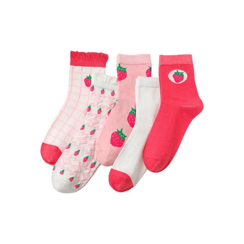 Lanza Mid Calf Socks Women's 5 Pack-0