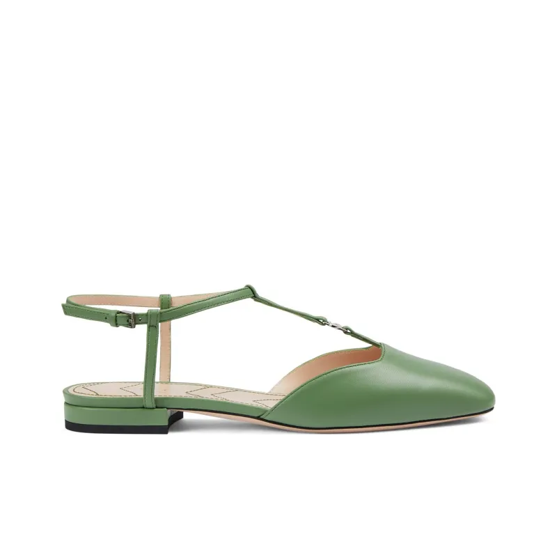 GUCCI Casual Single Shoes Women's Green-1