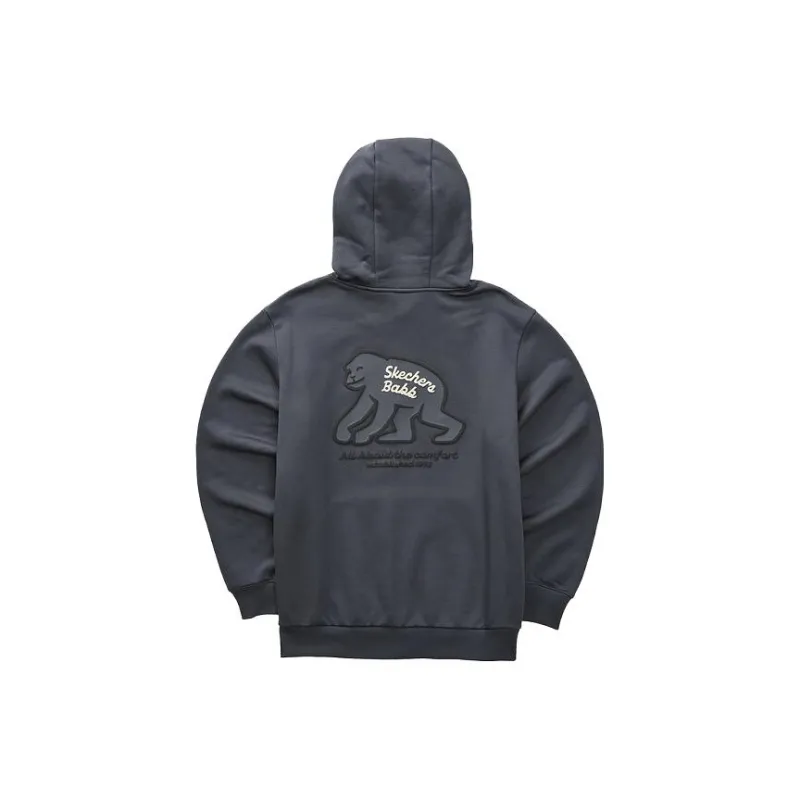 Skechers Funny Monster Sweatshirt Unisex Charcoal Gray-1