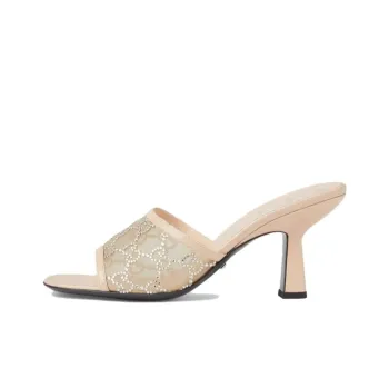 GUCCI Slide Slippers 7.6cm Women's Beige