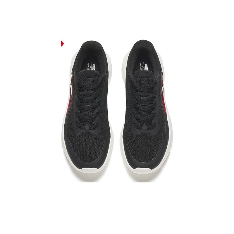Anta Slip Resistant Low Top Badminton Shoes Men's Black Red-2
